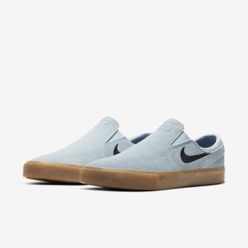 Nike SB Zoom Stefan Janoski Slip RM - Női Deszkás Cipő - Világos Kék/Világos Kék/Világos Barna/Feket